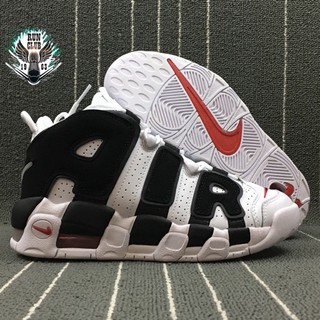 Giày thể thao Uptempo trắng chữ đen thời trang cho nam nữ