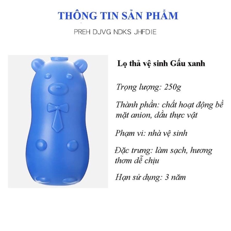 Lọ Tẩy Bồn Cầu Khử Mùi Toitet, Làm Sạch Hình Thú Tiện Lợi