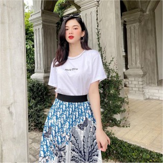 Chân váy Xếp Ly họa tiết