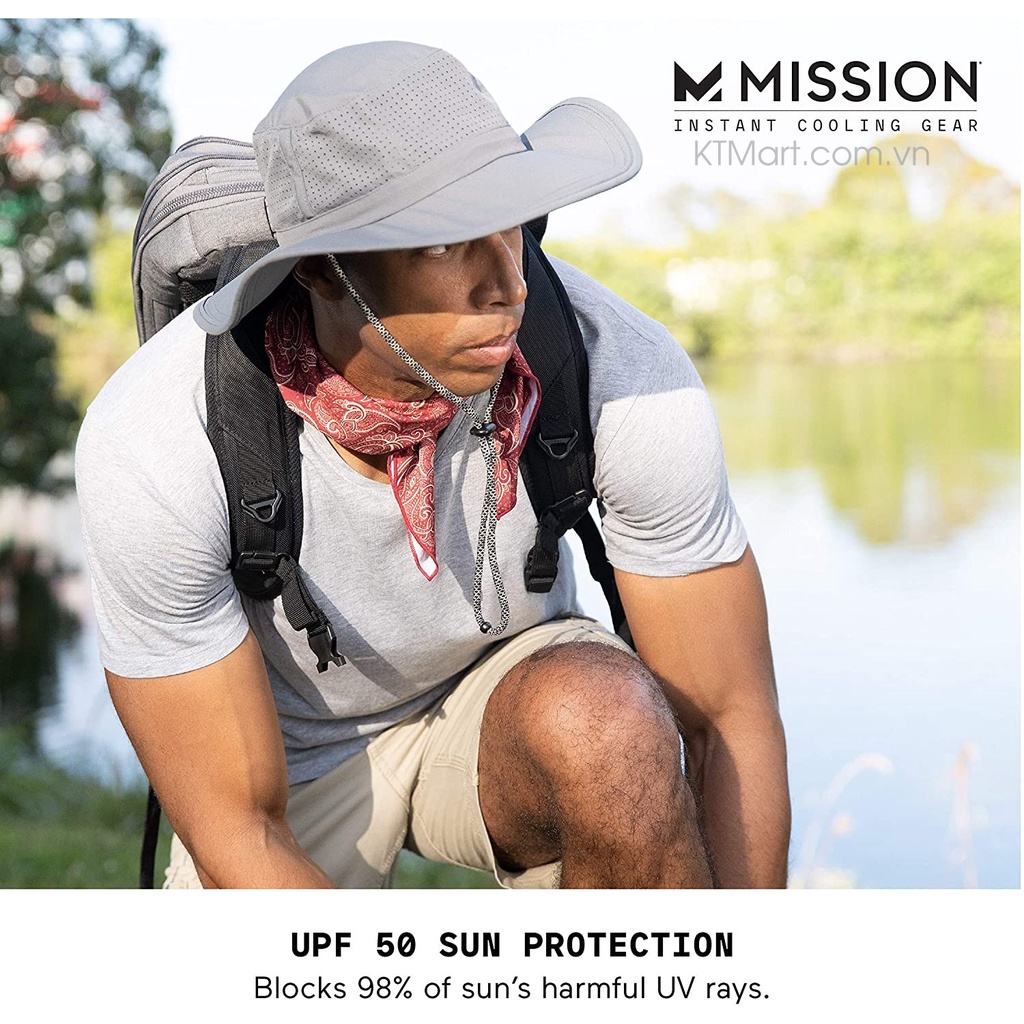 Mũ rộng vành Mission Max Plus Pinnacle Cooling Booney Hat