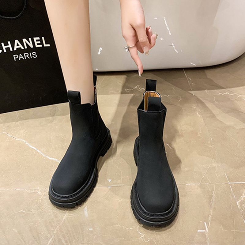 Giày Bốt martin Đế Dày Thoải Mái Phong Cách retro Cho Nữ