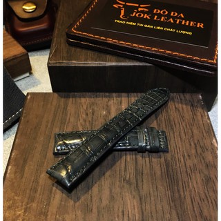 DÂY ĐỒNG HỒ DA CÁ SẤU XÁM