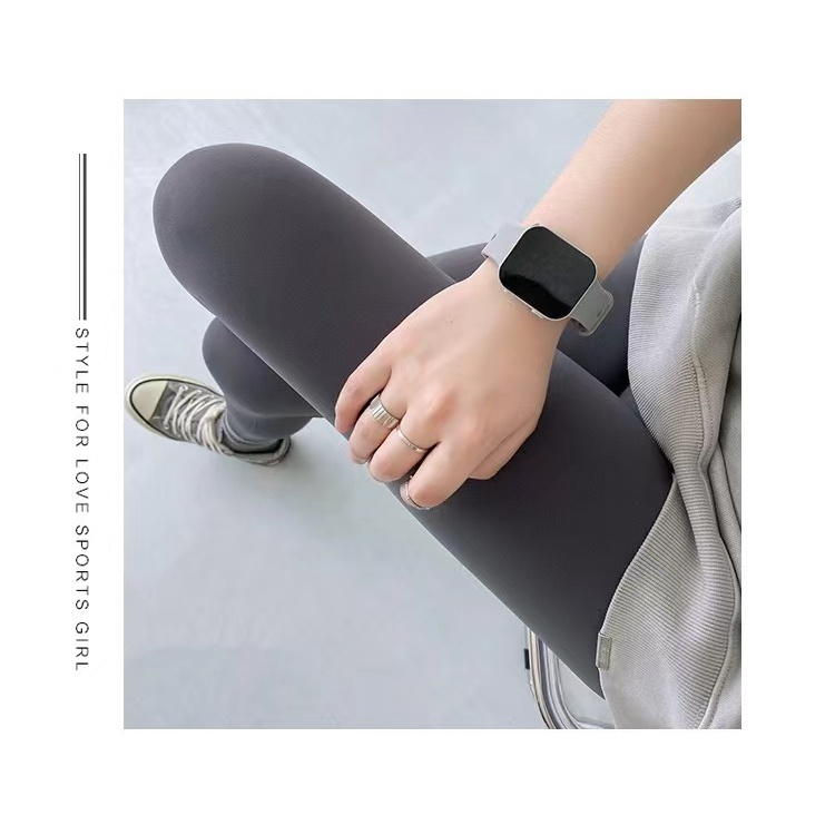 Cocory vn Quần Legging Thể Thao Màu Trơn Lưng Cao Size M-3XL Thời Trang Mùa Thu Cho Nữ