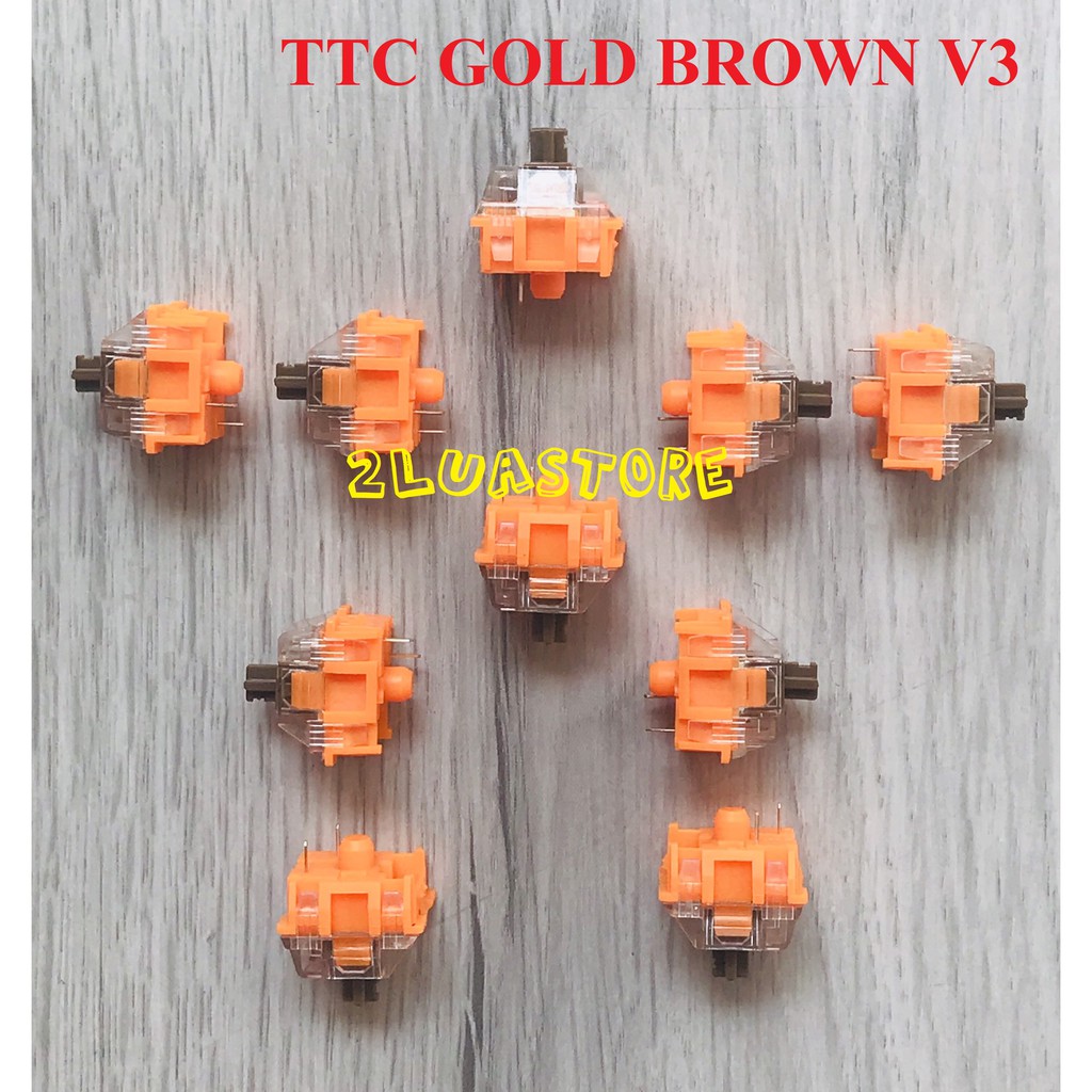 Switch TTC Gold/Silent V2 V3 cho bàn phím cơ (Tactile &amp; Linear)