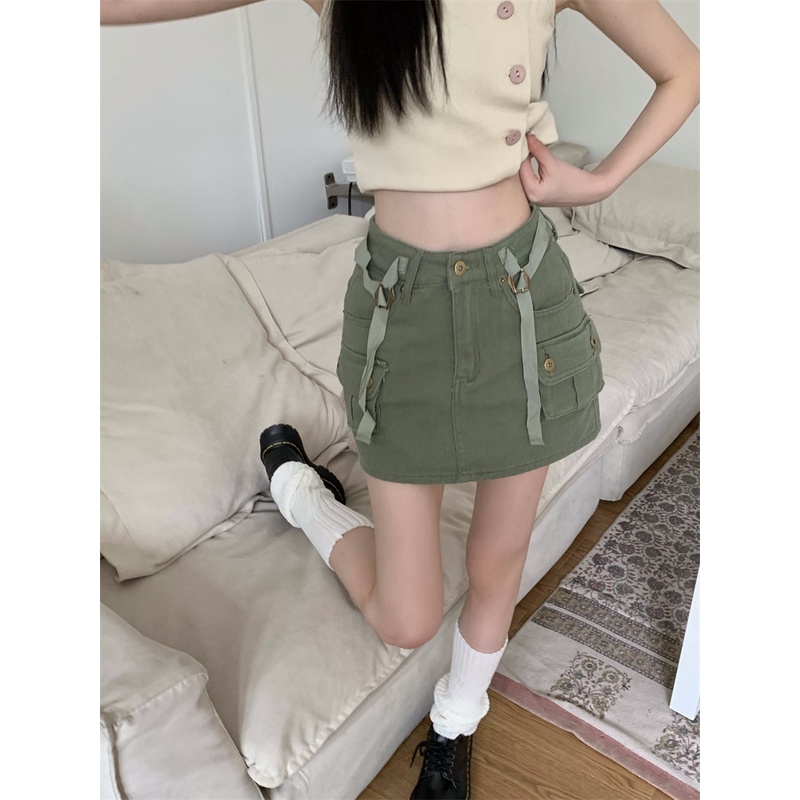 Chân Váy Jean Chữ A Phong Cách Hàn Quốc Thời Trang Cho Nữ