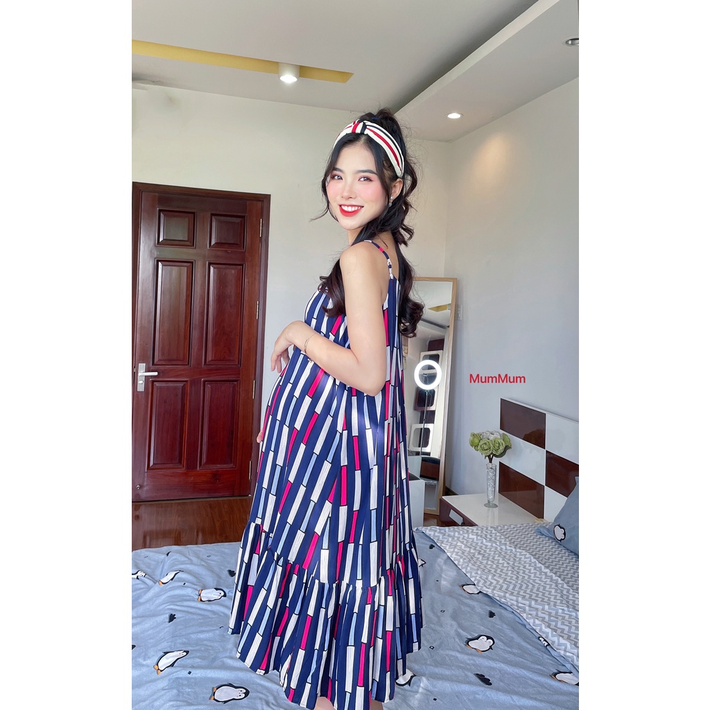 Đầm Bầu 2 dây mặc nhà siêu mát | BigBuy360 - bigbuy360.vn