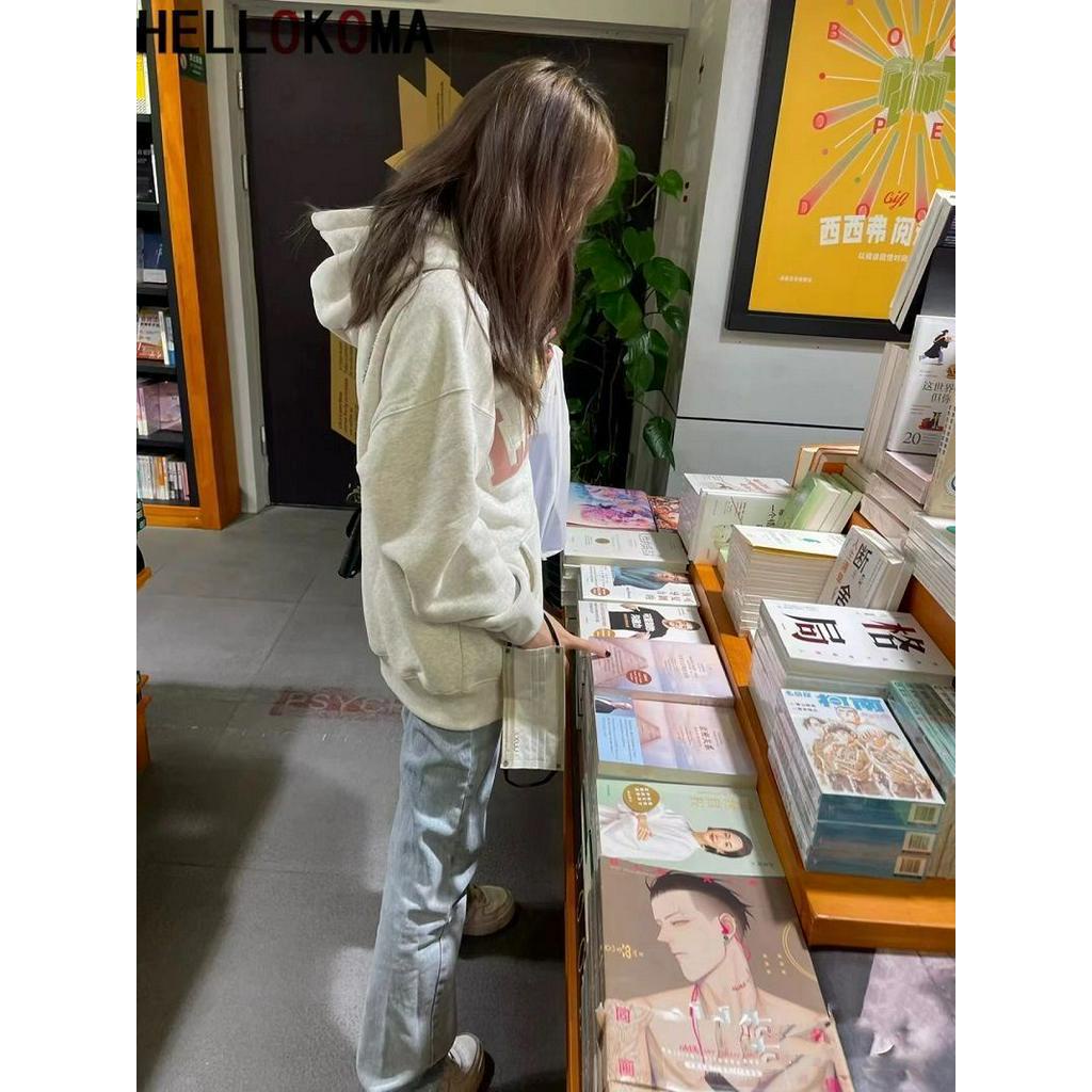 YUYAMAN Áo Khoác áo hoodie zip áo khoácnữ Chất lượng thời trang thoải mái  A28J124