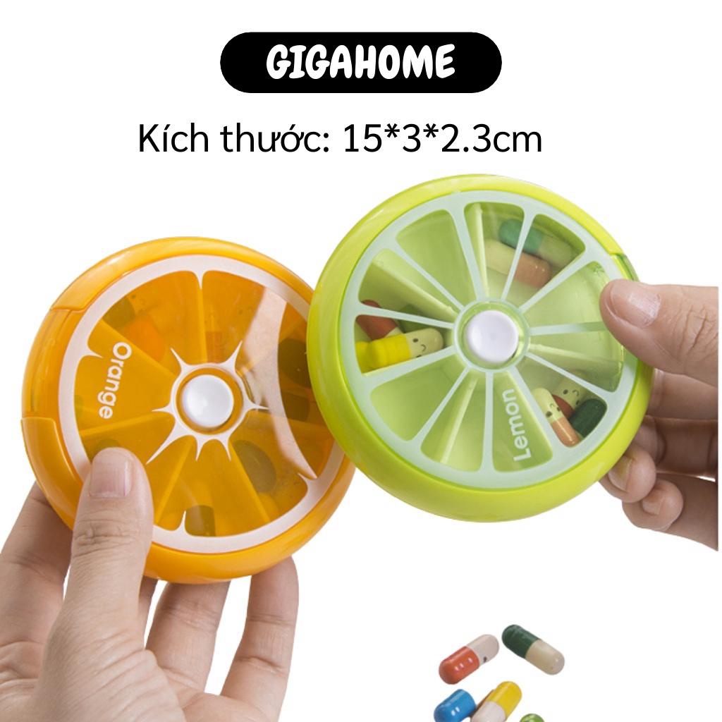 Hộp đựng thuốc 7 ngày GILA HOME học nhỏ bằng nhựa cao cấp với đường kính  9cm * cao 2,2cm