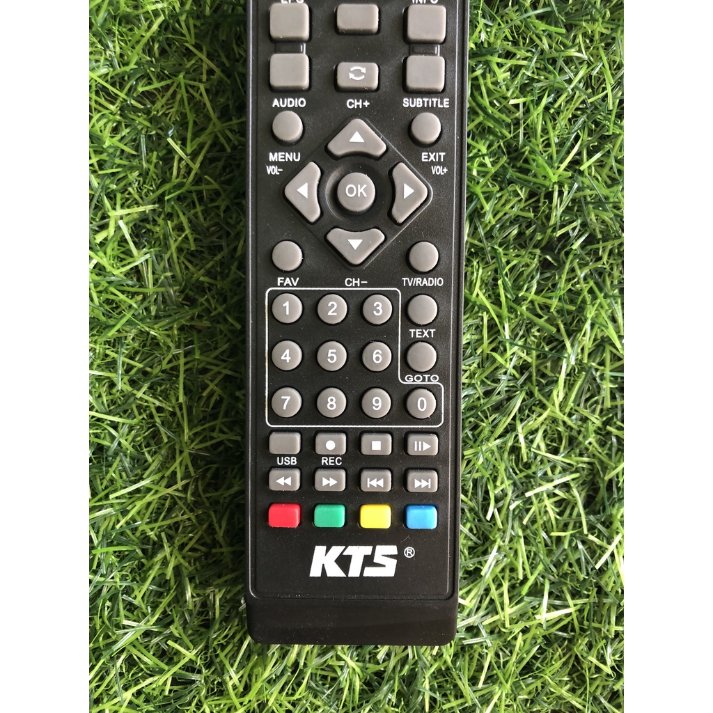 Điều khiển đầu thu KTS  - tặng kèm pin - Remote đầu thu truyền hình kỹ