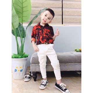 Áo sơ mi bé trai 🎁FREESHIP🎁 Quần áo cho bé Quảng Châu giá rẻ