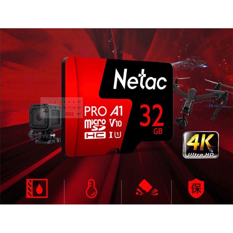 Thẻ Nhớ MicroSD 32GB NETAC PRO A1 - Camera | WebRaoVat - webraovat.net.vn