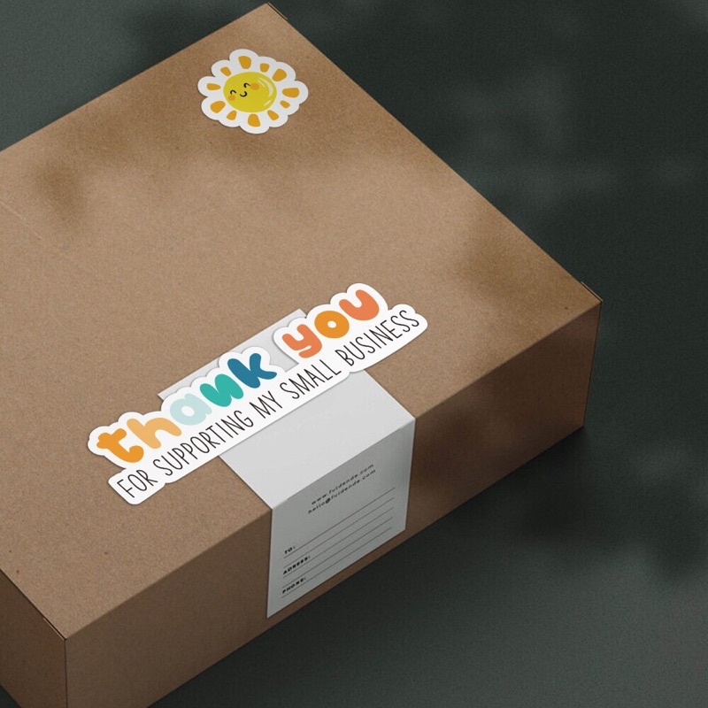 Cuộn 500 tem nhãn dán Sticker Thank you gấu thỏ dễ thương, khích lệ khen thưởng học tập cho bé với họa tiết đáng yêu