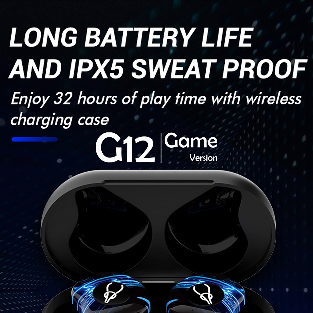 Tai nghe Gaming Sabbat G12 chuyên Game độ trễ cực thấp 40ms, âm thanh liền mạch - Tai nghe bluetooth chính hãng