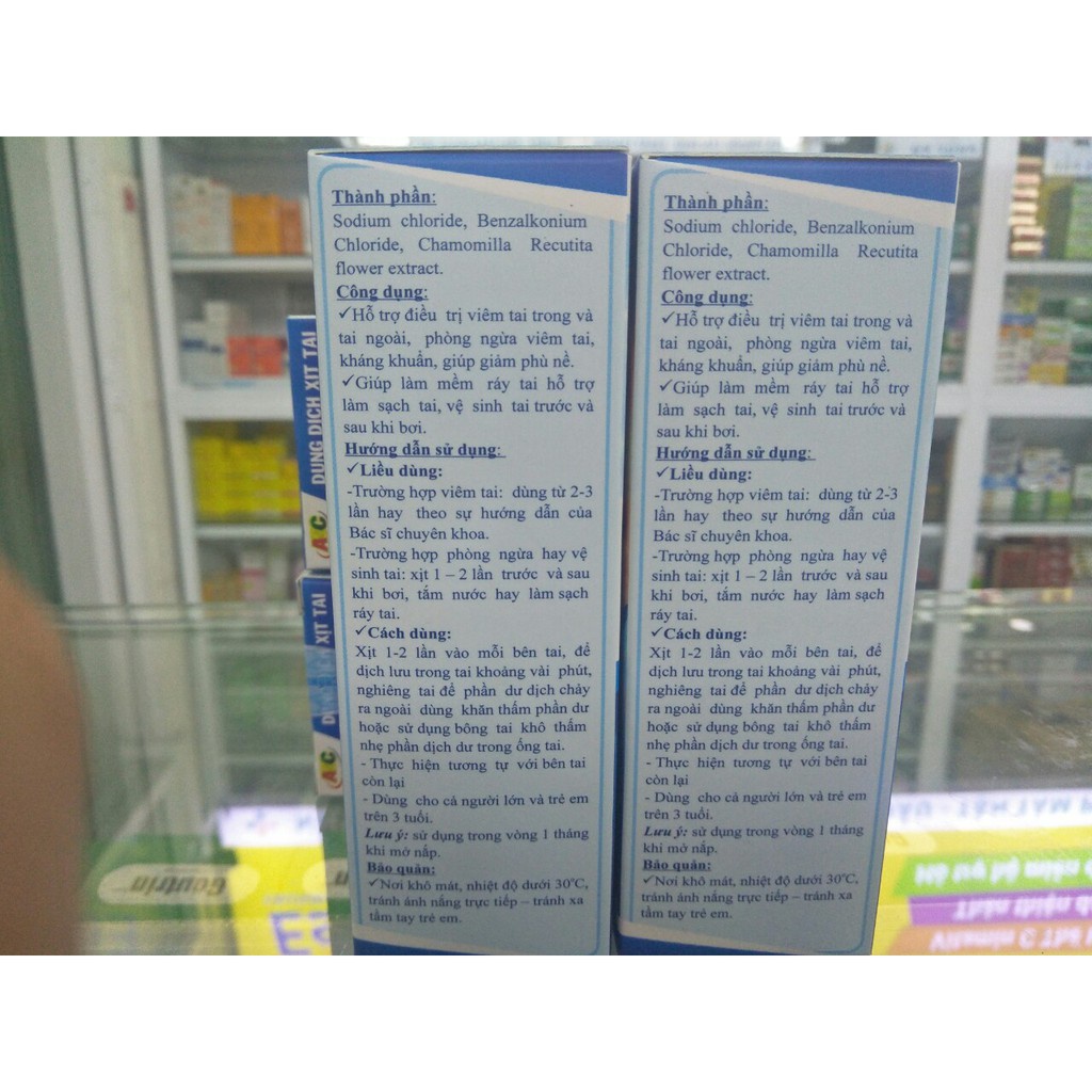Dùng Dịch Xịt Tai Earicilin Hỗ Trợ Điều Trị Viêm Tai Giữa, Tai Ngoài, Làm Mềm Ráy Tai, Chống Ngứa Tai