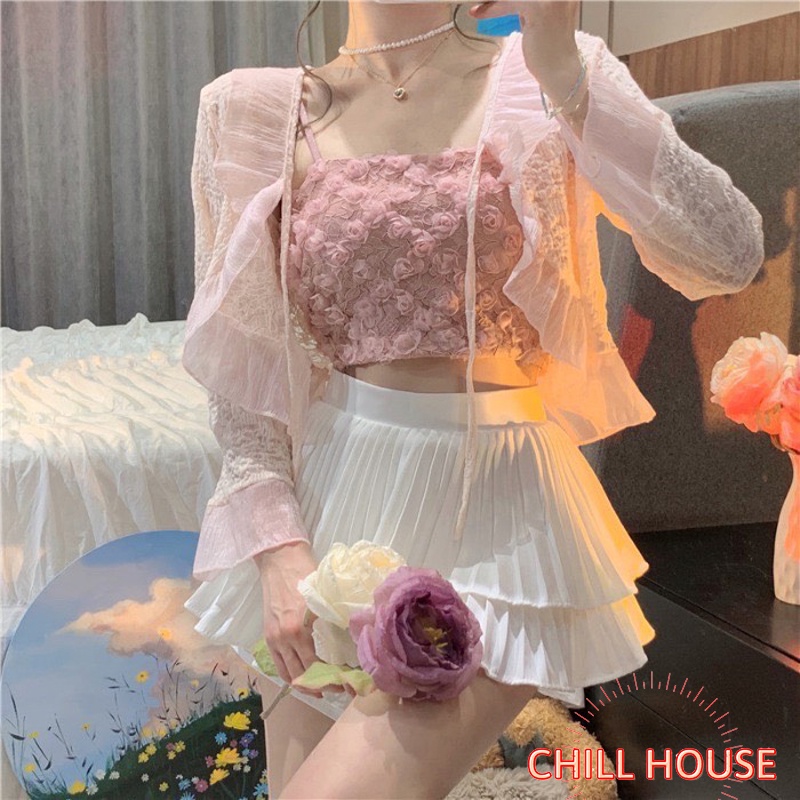 Bra ren hoa hồng nổi, chun lưng phong cách mới lạ mã 586 CHILL HOUSE