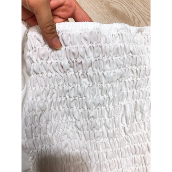 Áo trễ vai cúp ngực nhún sau viền bèo siêu hot(New022)