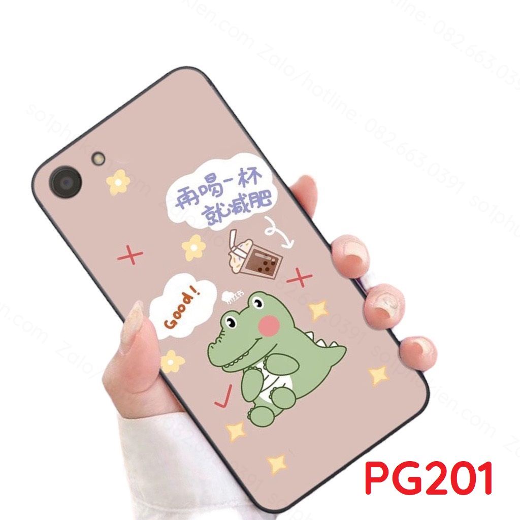 Ốp lưng dẻo in hình khủng long đáng yêu Oppo A83 / A39 / A71 / F1S / F3 / F3 plus sắc nét, bền đẹp
