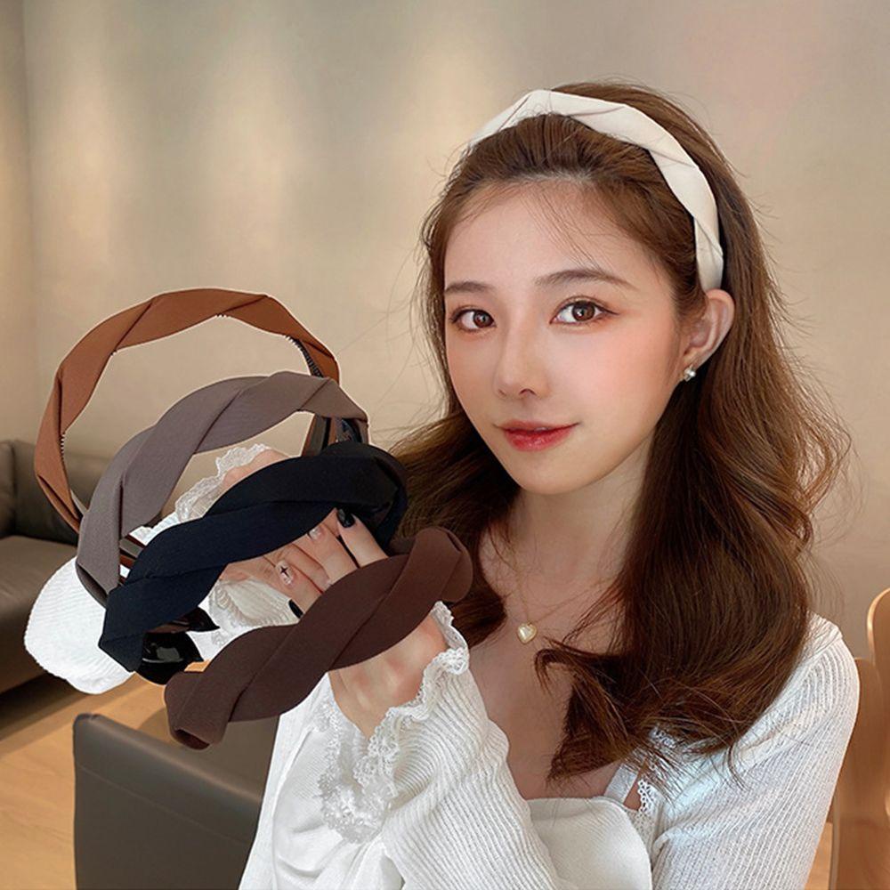 JARRED Dây Buộc Tóc Bằng Nhựa Polyester Màu Sắc Đơn Giản Thanh Lịch Cho Nữ