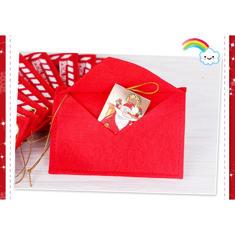 Thiệp Giáng Sinh Bằng Vải Không Dệt Có Thể Đặt Kẹo