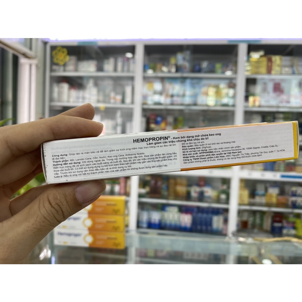 - HEMOPROPIN Tuýp 20gram - Giảm các triệu chứng hết lo trĩ