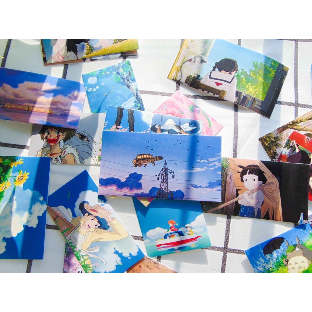 Hình dán trang trí ghibli studio size 3-5cm