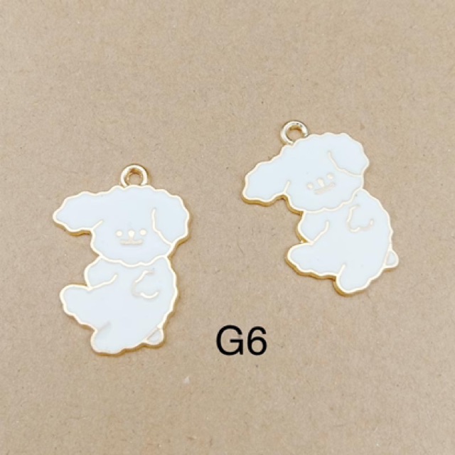 Charm kim loại hình cún các loại