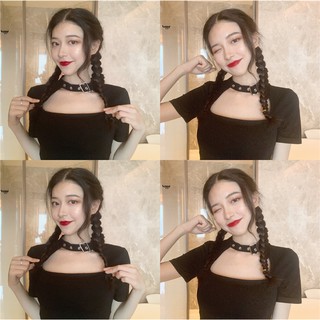 [HÀNG CÓ SẴN] Áo Croptop chocker cổ