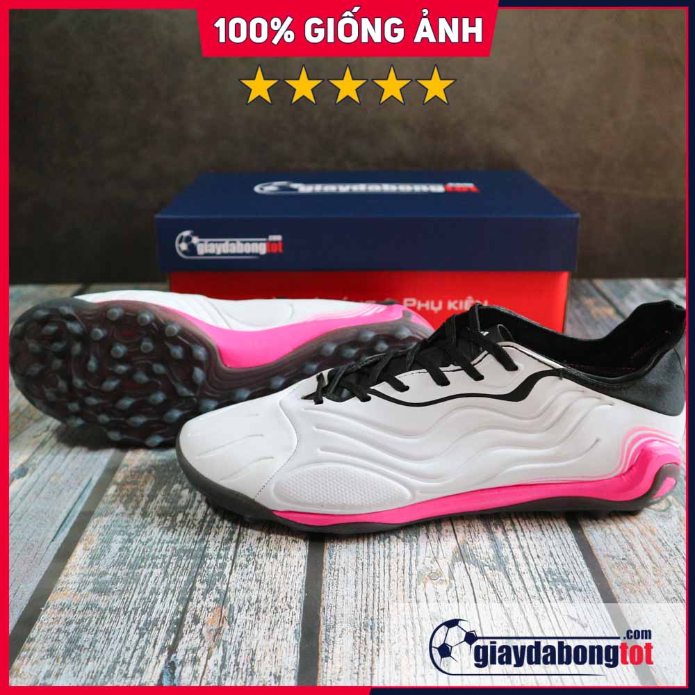 Giày đá banh OEM Copa Sense .1 TF trắng hồng | Da mềm, Ôm chân, Độ bền cao