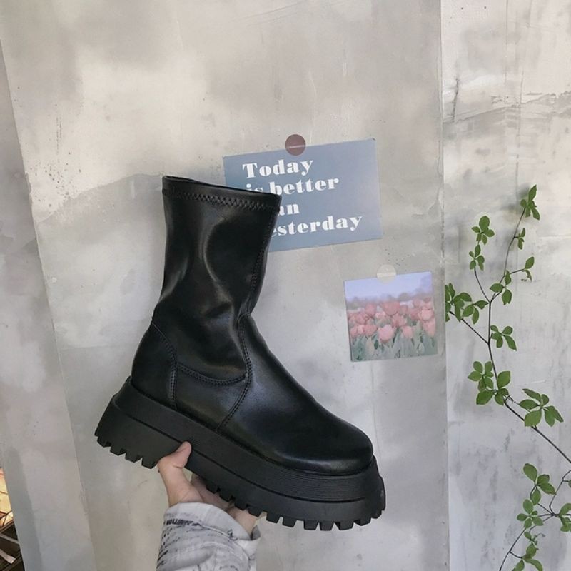 Boxes shop Boxes shop Boots ulzzang B71B 2 kiểu đế cao 5cm order