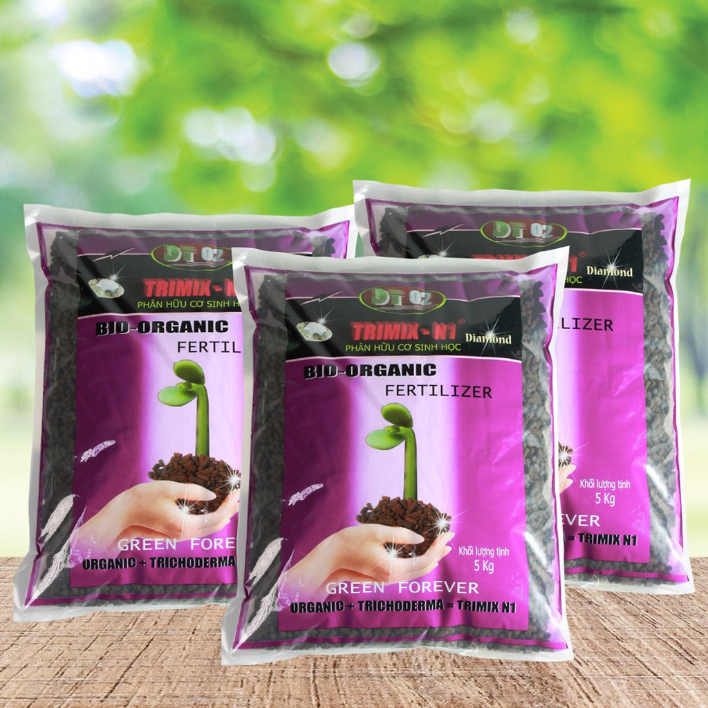 Phân hữu cơ sinh học TRIMIX-N1 dạng viên 5kg