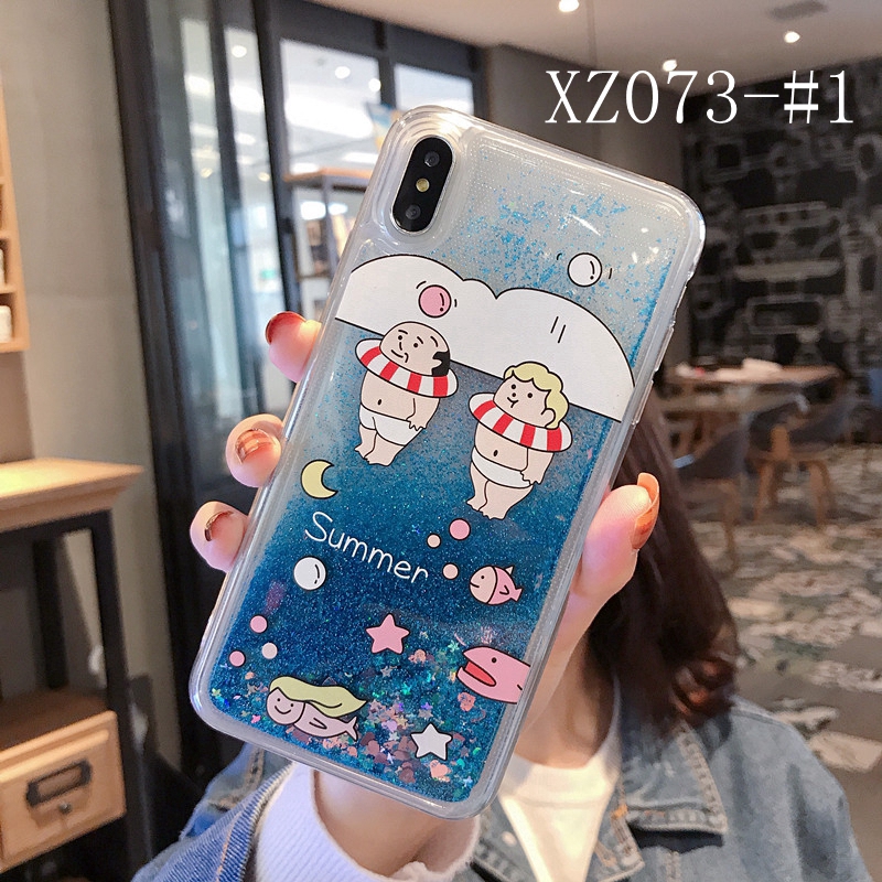 Casing Case Xiaomi Pocophone F1 Mi 5 Plus 5s 6 A1 A2 5X 6X 8X 8 SE Lite Youth Mix 2 2S Max 2 3 Note 3 Case Glitter Quicksand Liquid Cover