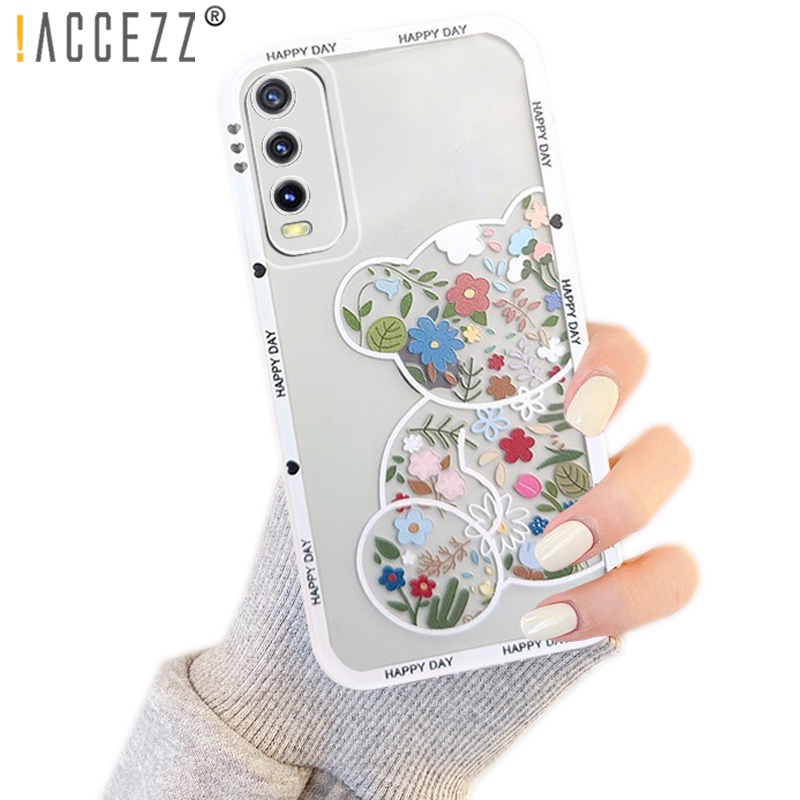 Ốp Điện Thoại TPU Mềm Họa Tiết Mèo / Gấu / Mèo Cho iPhone 13 12 11 pro max X XS XR 7 / 8 Plus 6 6s
