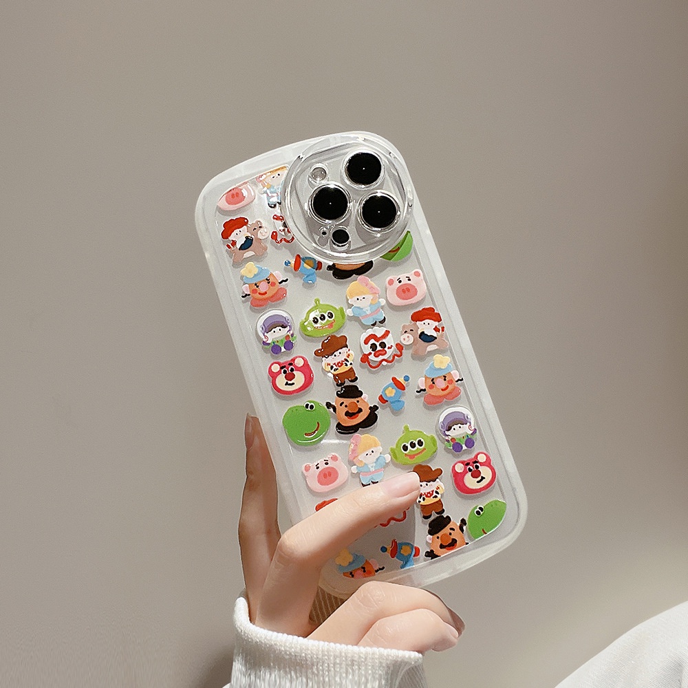 ốp iphone Mô hình nhãn dán TPu Silicone Case Điện thoại iPhone 11 Pro Max X Xr Xs 7 8 14 Plus Se 2020 12 pro max 13