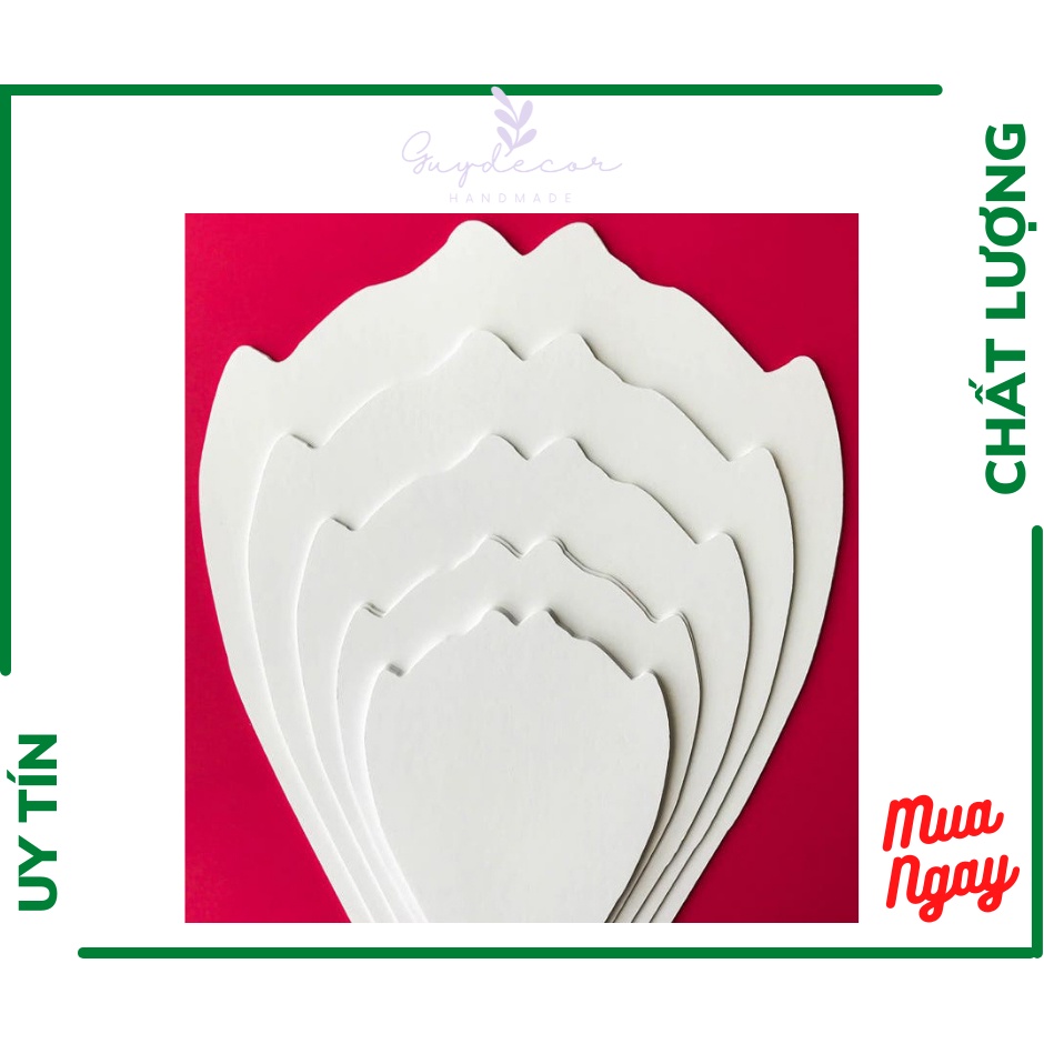 Bộ Mẫu Cánh Hoa 5 cánh chất liệu form 3mm