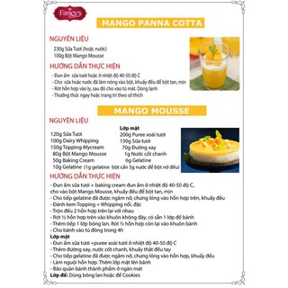 Bột Mango Mousse 1kg – Bột Mousse Xoài