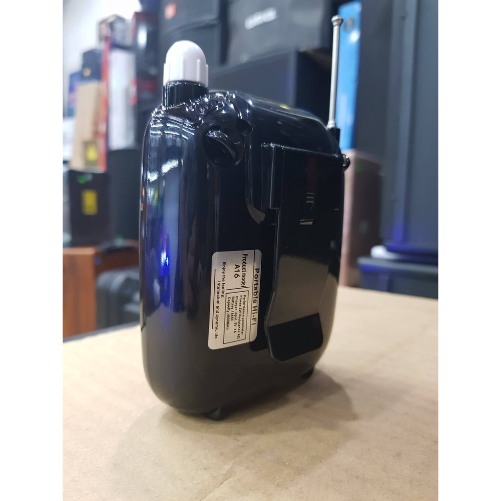 Loa trợ giảng SHUAE A16: Có micro đeo tai, công suất 5W, âm thanh to, Chức năng Bluetooth, USB...