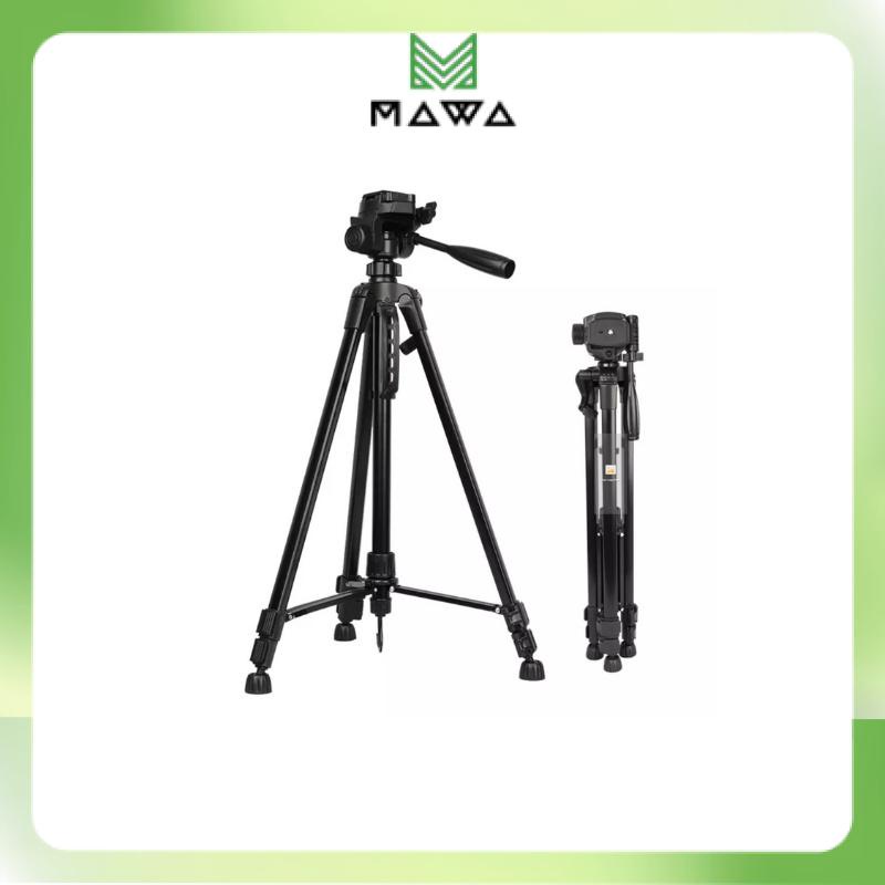 Tripod điện thoại - Giá đỡ 3 chân máy ảnh 3366 Tặng kèm đầu kẹp điện thoại + remote + túi đựng