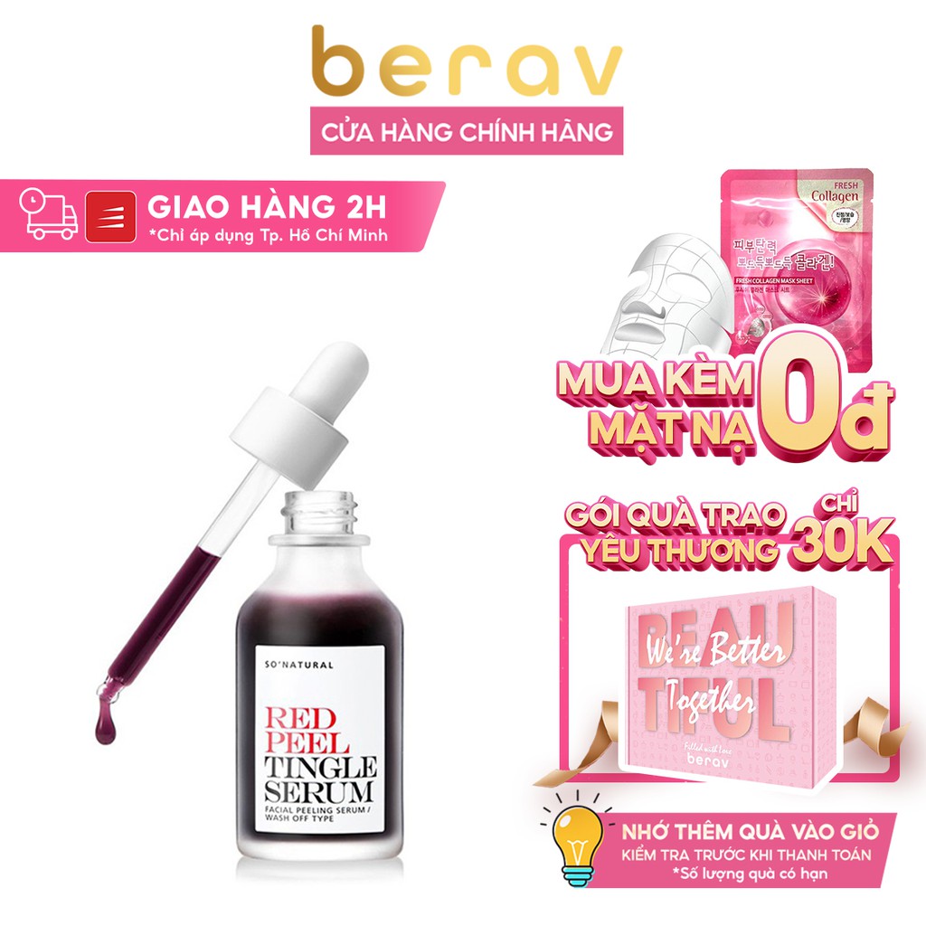 [Mẫu Mới] Tinh Chất Serum RED PEEL Tái Tạo và Phục Hồi Da Tingle Serum So Natural 35ml