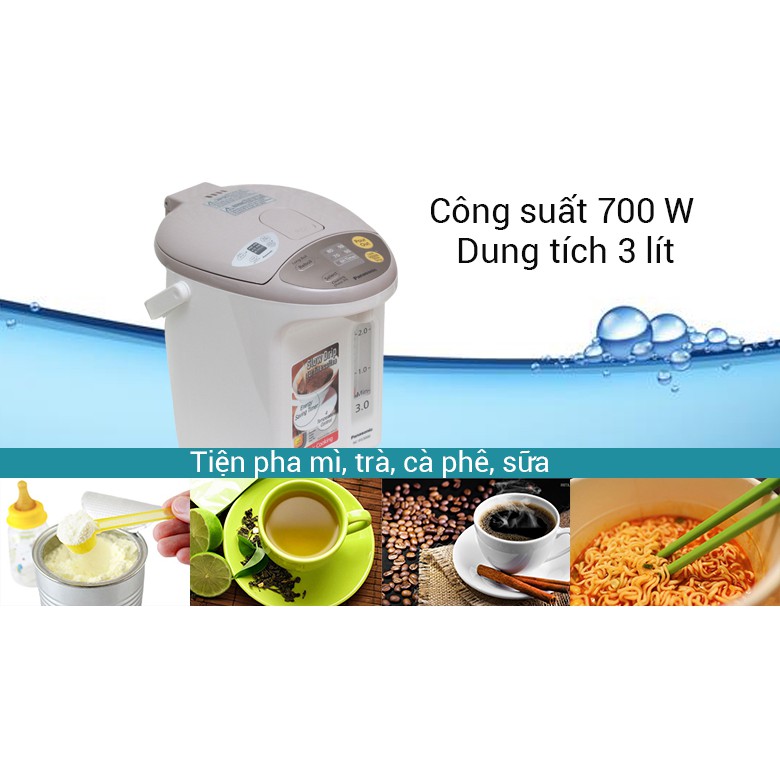 [BẢO HÀNH CHÍNH HÃNG ] Bình thủy điện Panasonic NC-EG3000 Thái Lan, 3L