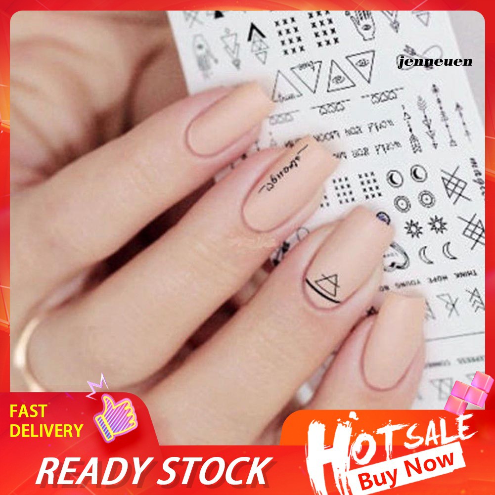 [Hàng mới về] Miếng dán trang trí móng tay nghệ thuật nhiều họa tiết sành điệu