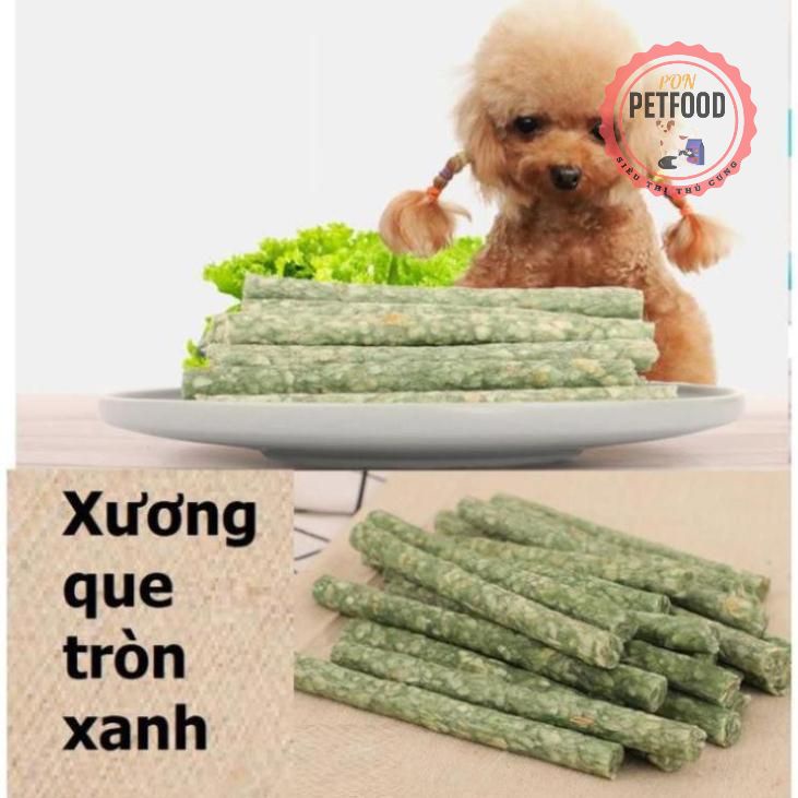 Xương Doog que tròn mầu ngẫu nhiên (10 cái/túi 80gr) (- 4711424) xương chó gặm 12cm