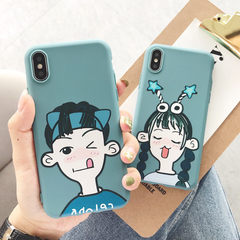 Ốp lưng iphone ELF Couple TPU trơn dẻo mềm 5/5s/6/6plus/6s/6splus/7/7plus/8/8plus/x/xr/xs/11/12/pro/max/plus/promax