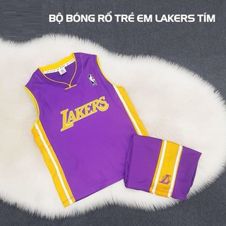 Quần áo bóng rổ trẻ em Lakers cực chất