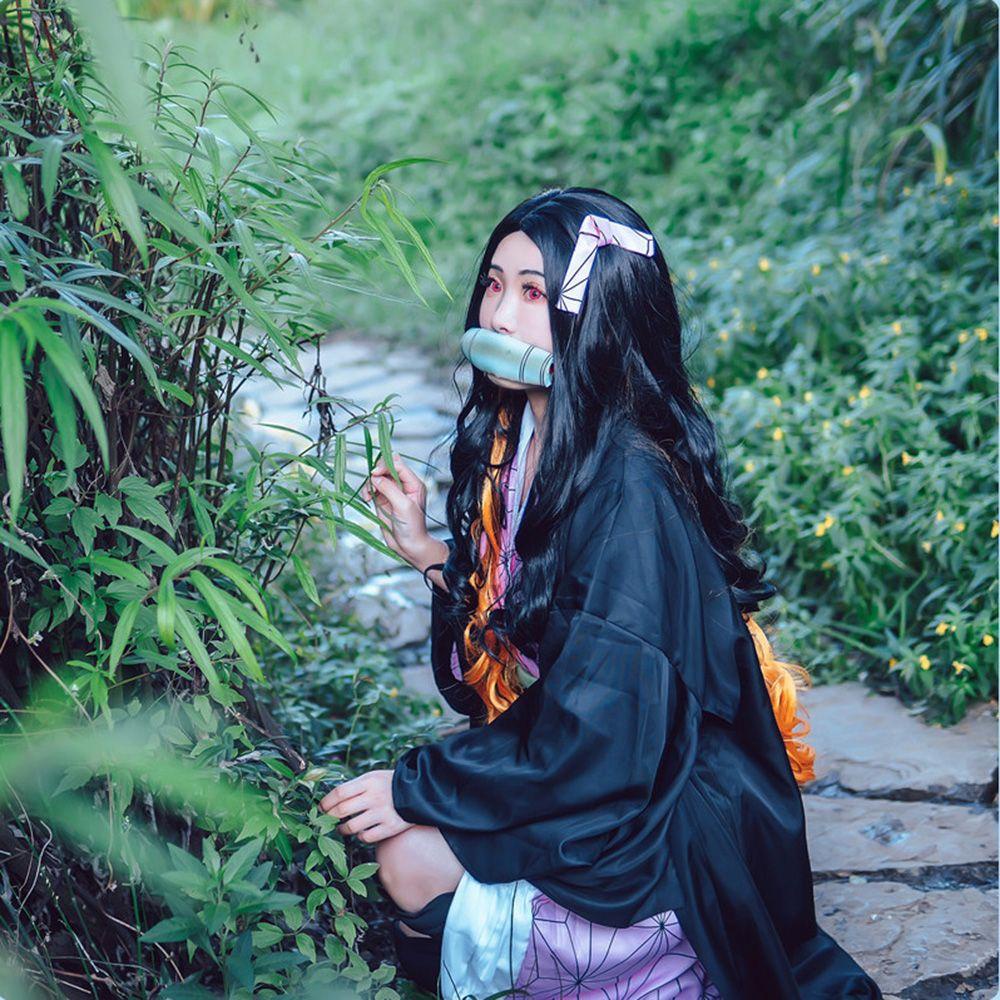 Trang Phục Cosplay Nhân Vật Nezuko Kamado Trong Phim Hoạt Hình Demon Slayer