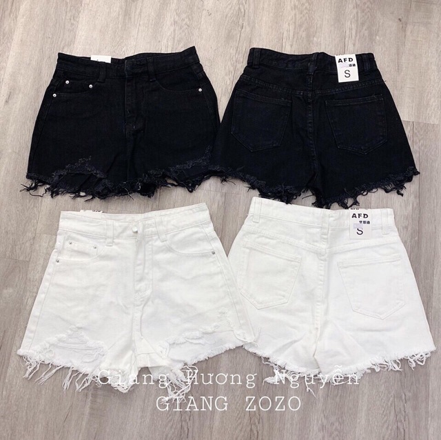 Short rách về hàng 2 màu đen, trắng siêu đẹp size s m l