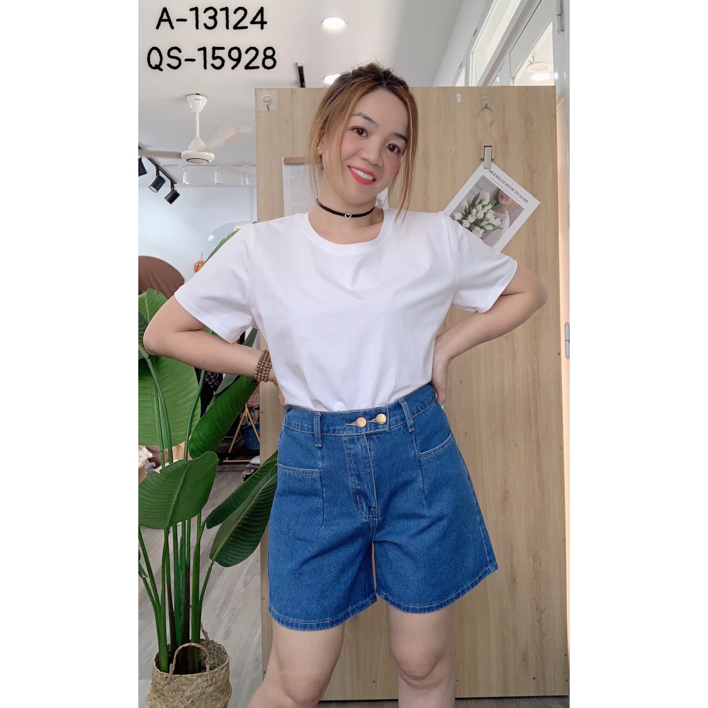 Quần đùi Jean BIGSIZE short 2 nút 15928