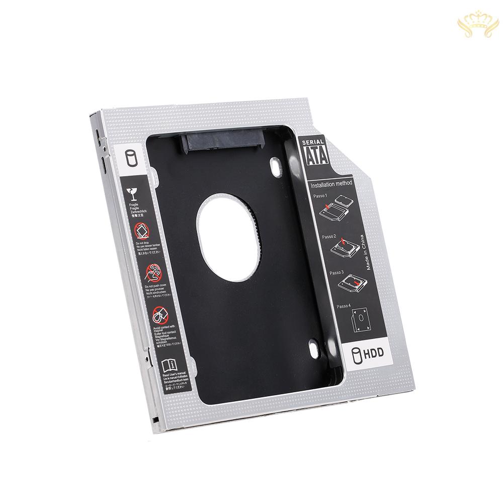 New  Aluminum Alloy SATA3.0 2nd HDD Caddy 9.5mm 2.5 Inch SSD HDD Enclosure for Desktop PC Laptops