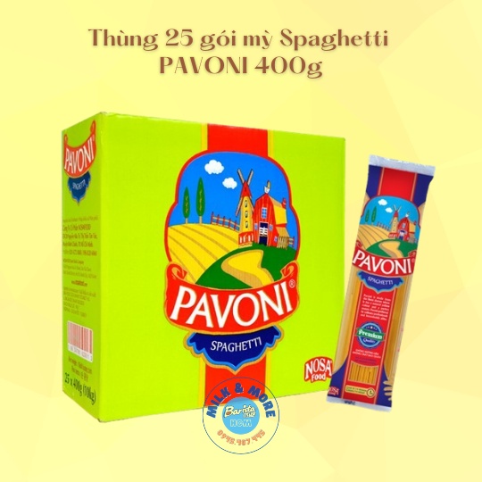 Mì Ý Pavoni 400gram (25 gói)