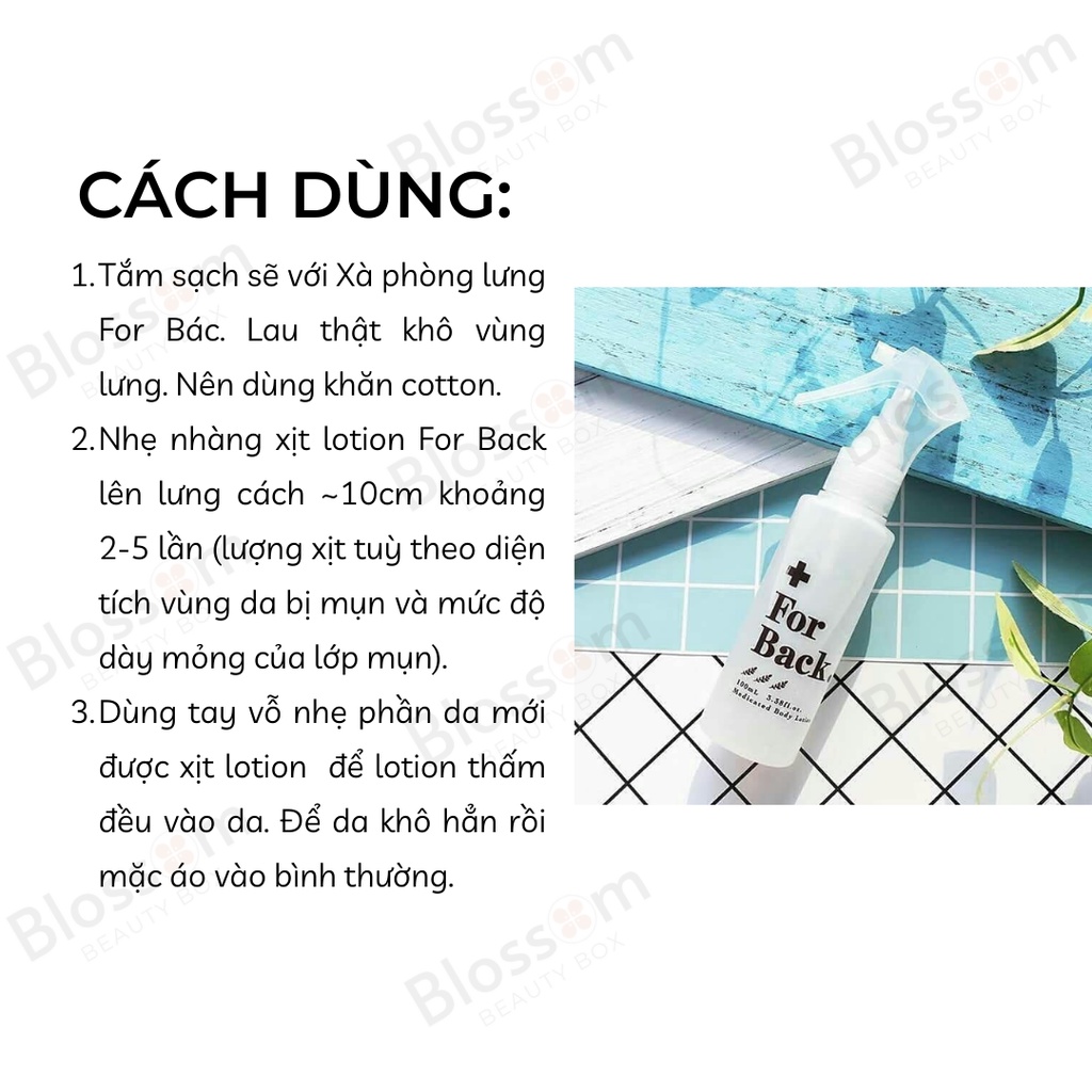 Xịt Mụn Lưng Pelican For Back Medicated Body Lotion 100ml