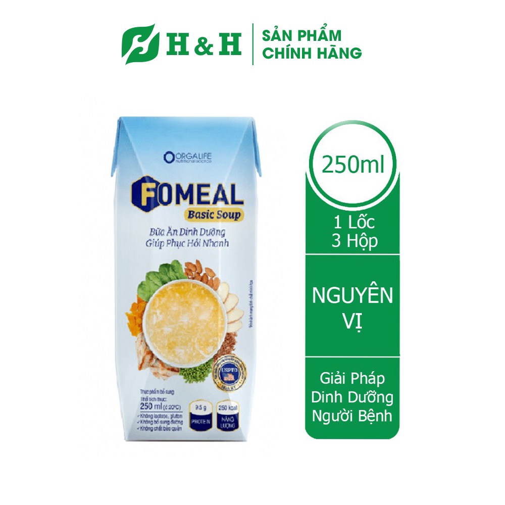 Dinh dưỡng y học Fomeal Basic Soup  - Giải pháp dinh dưỡng giúp nâng cao thể trạng